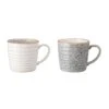 Denby - Studio Grey 2 Piece Ridged Mug Set -Dartington Crystal 426040616 studio grey 2pc mug set 56880 max size 2000px rgb