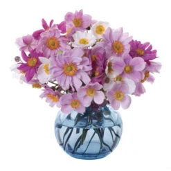 Florabundance Colours Ink Blue Anemone Vase