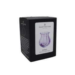 Artisan Round Violet Vase -Dartington Crystal artisan curve violet box co