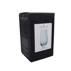 Artisan Dewdrop Teal Vase -Dartington Crystal artisan dewdrop team box co