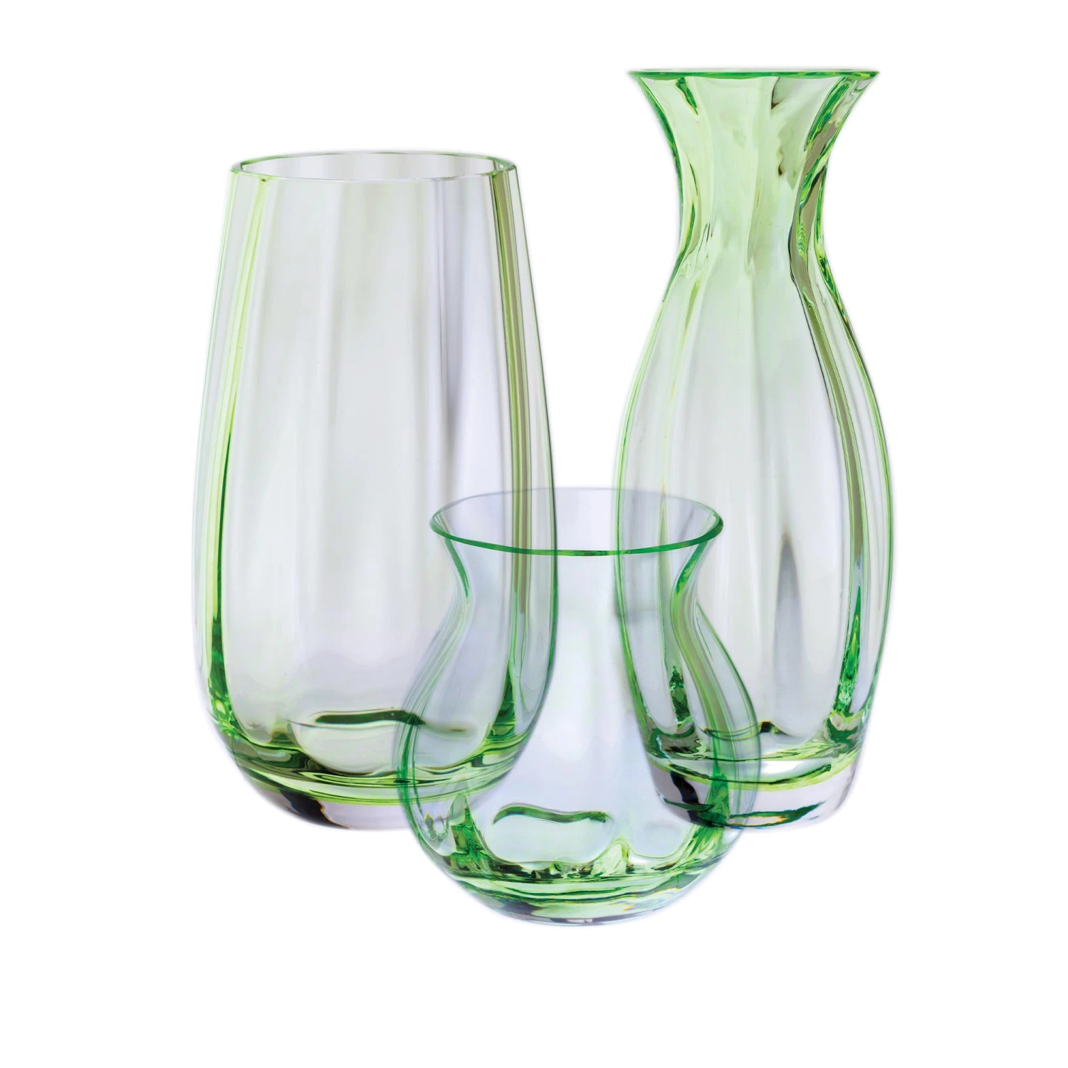 Artisan Dewdrop Moss Green Vase 4 Artisan Dewdrop Moss Green Vase - Image 2