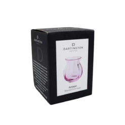 Artisan Round Pink Vase -Dartington Crystal artisan round pink