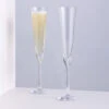 Prosecco Flute, Set Of 2 -Dartington Crystal bar xclnce celeb chmpagne pair square