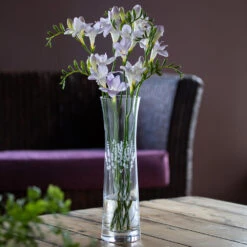 Bloom Tall Lavender Vase -Dartington Crystal bloom mood 035 tall