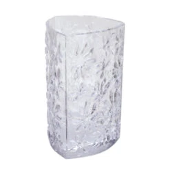 Botanical Clear Triangular Vase -Dartington Crystal botanicals clear 2