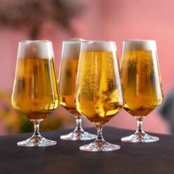 Cheers! Beer Glass, Set Of 4 -Dartington Crystal cheers beer mood 1