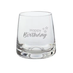 The Classic Single Whisky Glass - Happy Birthday