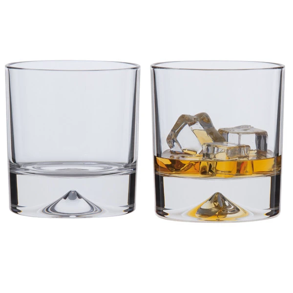 Dimple Double Old Fashioned Whisky Glass, Set Of 2 3 Dimple Double Old Fashioned Whisky Glass, Set Of 2
