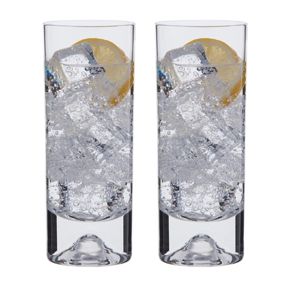 Dimple Highball Glass, Set Of 2 3 Dimple Highball Glass, Set Of 2