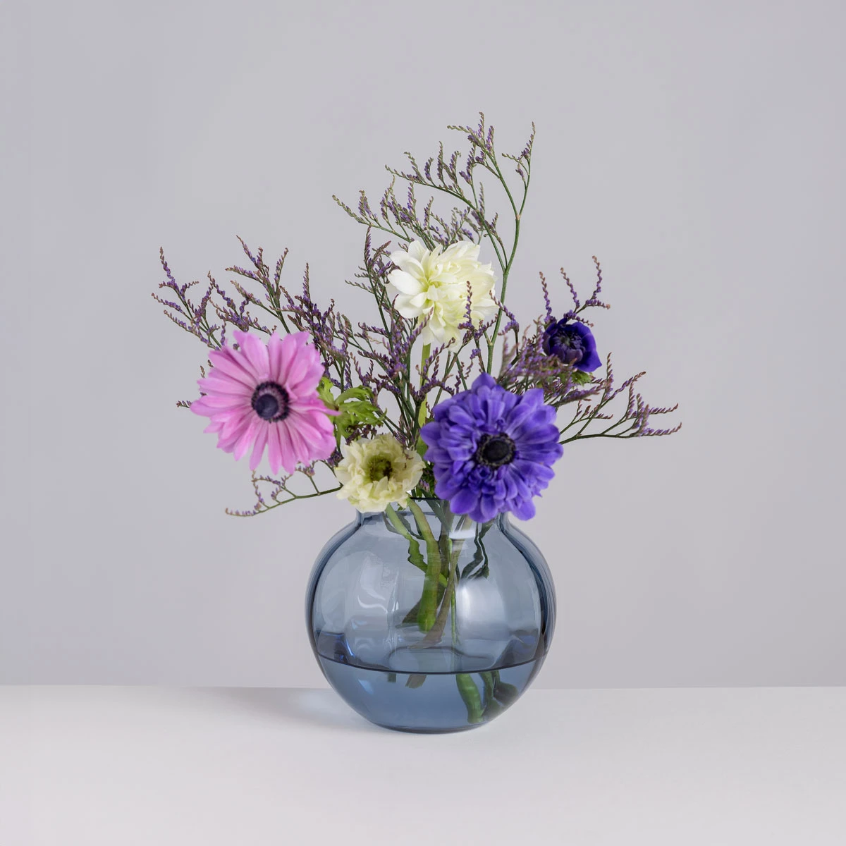 Florabundance Colours Ink Blue Anemone Vase 3 Florabundance Colours Ink Blue Anemone Vase