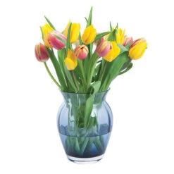 Florabundance Colours Tulip Vase Ink Blue 6 Florabundance Colours Tulip Vase Ink Blue -Dartington Crystal florabundance colours tulip full