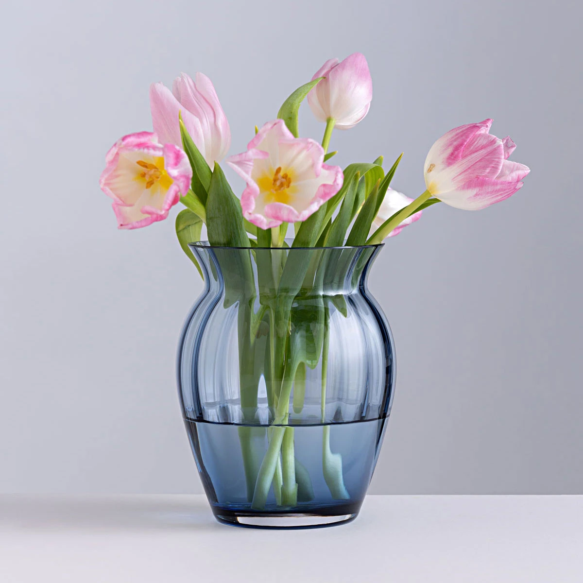 Florabundance Colours Tulip Vase Ink Blue 3 Florabundance Colours Tulip Vase Ink Blue