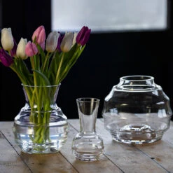 Flower Ball Vase 180mm 7 Flower Ball Vase 180mm -Dartington Crystal flower ball square