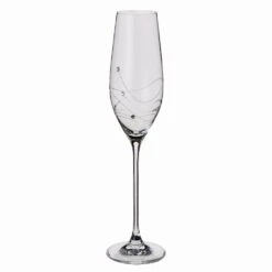 Glitz Champagne Flute, Set Of 2 -Dartington Crystal flute 9