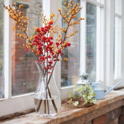 Flower Garden Foliage -Dartington Crystal foliage square 1