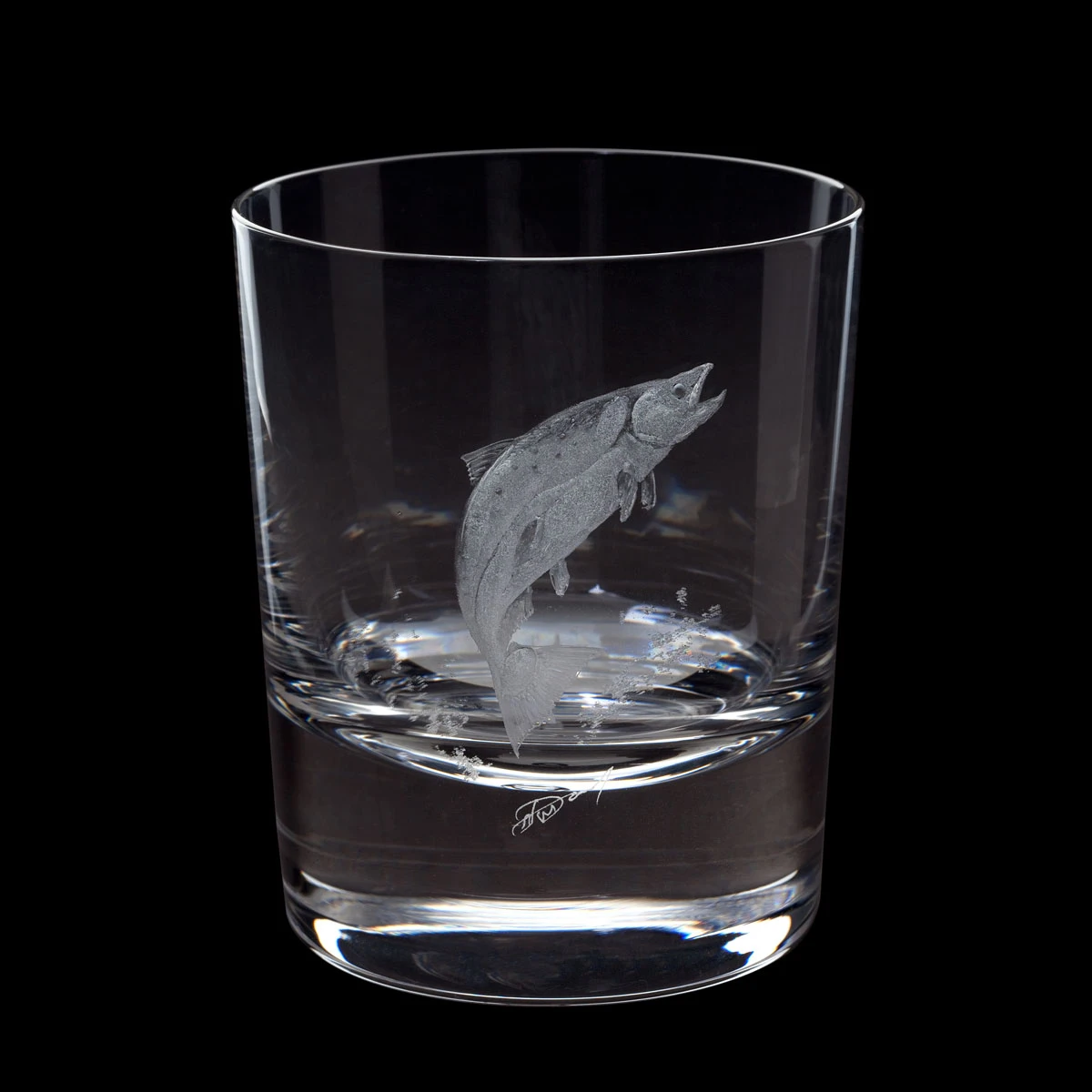 Hand Engraved Salmon Tumbler 3 Hand Engraved Salmon Tumbler