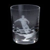Hand Engraved Football Tumbler -Dartington Crystal gal45 5 football engraved whisky glass footie co lr
