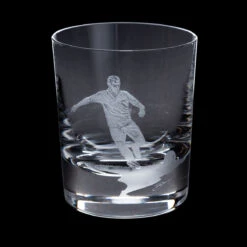 Hand Engraved Football Tumbler