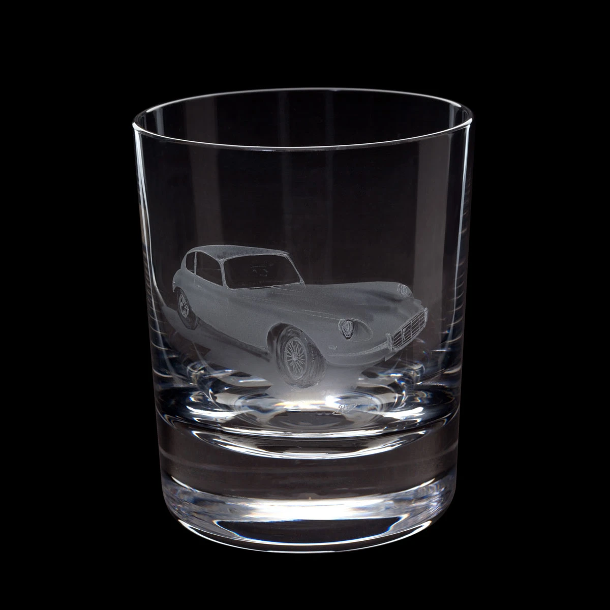 Hand Engraved Jaguar E-Type Tumbler 3 Hand Engraved Jaguar E-Type Tumbler