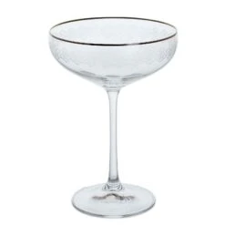 Gatsby Cocktail Saucer, Set Of 2 -Dartington Crystal gat3562 3 p empty