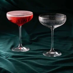 Gatsby Cocktail Saucer, Set Of 2 -Dartington Crystal gat3562 3 p mood