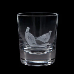 Hand Engraved Game Partridge Tumbler