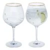 Glitz Gold Gin & Tonic Copa, Set Of 2 -Dartington Crystal goldcopap