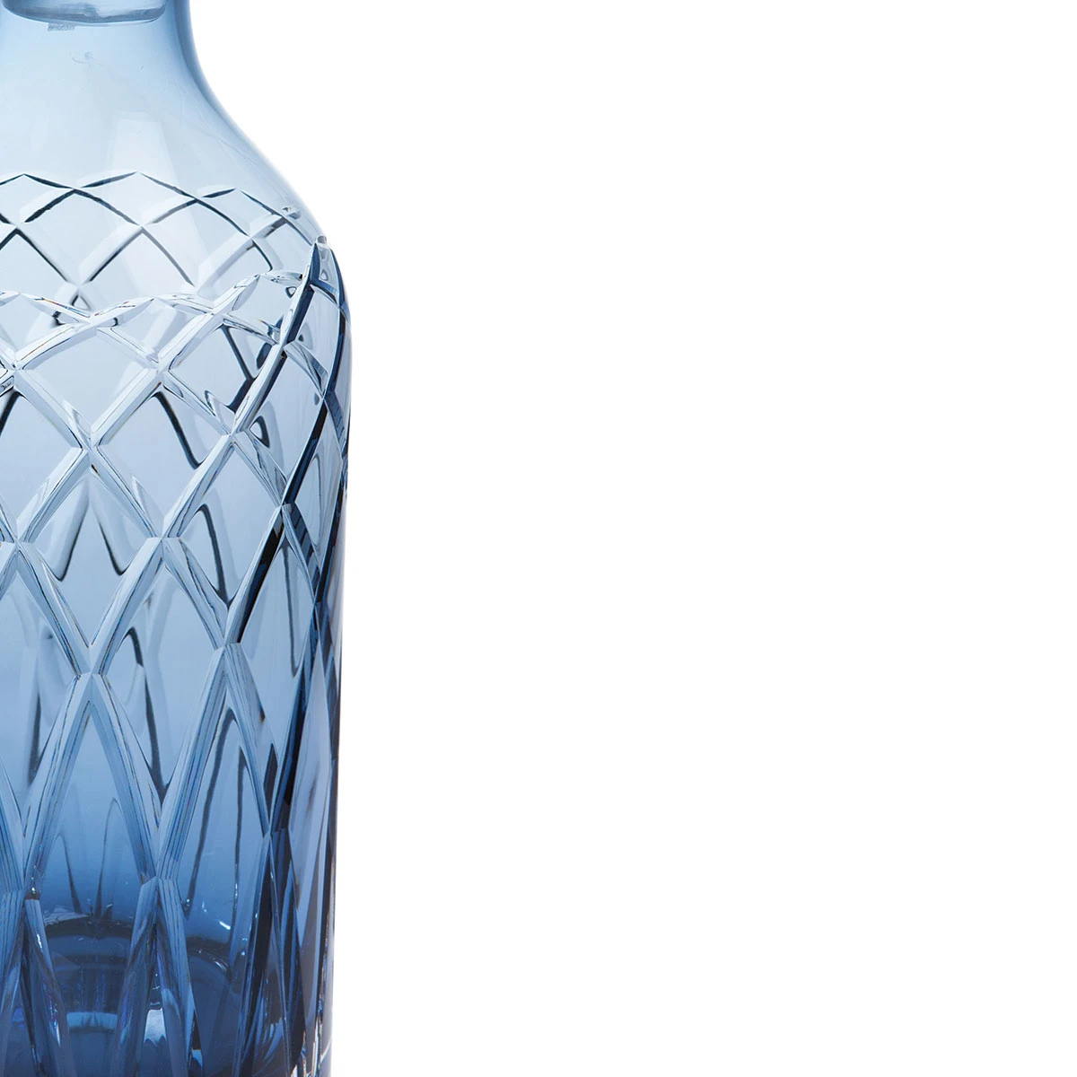 Harris Ink Blue Tall Spirit Decanter 4 Harris Ink Blue Tall Spirit Decanter - Image 2