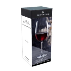 Just The One - Full Bottle Wine Glass -Dartington Crystal just the one full bottle mock box