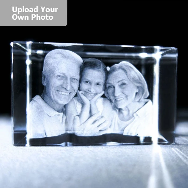 Large Laser Photo Gift Block - Rectangle (Free Text Engraving Available) 4 Large Laser Photo Gift Block - Rectangle (Free Text Engraving Available) - Image 2