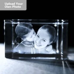 Large Laser Photo Gift Block - Rectangle (Free Text Engraving Available) - Standard Delivery Will Be 3 Working Days. -Dartington Crystal largerect2