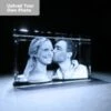 Large Laser Photo Gift Block - Rectangle (Free Text Engraving Available) -Dartington Crystal largerect3 1