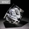 Medium Laser Photo Gift Block - Diamond (Free Text Engraving Available) -Dartington Crystal laser diamond2 2