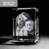 Medium Laser Photo Gift Block - Tower (Free Text Engraving Available) -Dartington Crystal laser tower2