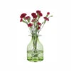 Flower Bottles - Lily/Green 2 Flower Bottles - Lily/Green -Dartington Crystal lily green flowers