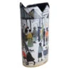 John Beswick Silhouette D'art Vase - Lowry - Market Scene -Dartington Crystal lowry market scene 1