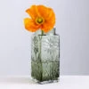 Marguerite Tall Vase Olive Green 1 Marguerite Tall Vase Olive Green -Dartington Crystal marguerite olive square