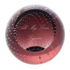 Personalised Heather/Brown Paperweight -Dartington Crystal pb73 paperweights heather co 2 personalised 1 1