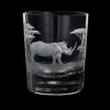 Hand Engraved Majestic Wildlife Rhino Tumbler -Dartington Crystal rb45 5 majestic wildlife rhino co lr