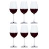 Six Red Wine Glass, Set Of 6 -Dartington Crystal six red wine