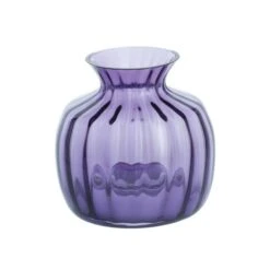 Cushion Small Vase Amethyst 8 Cushion Small Vase Amethyst -Dartington Crystal small amethyst empty