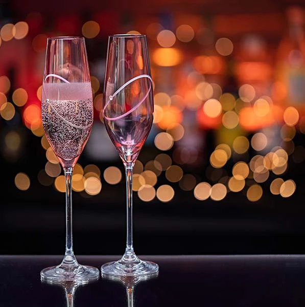 Glitz Celebration Ruby Flutes, Set Of 2 4 Glitz Celebration Ruby Flutes, Set Of 2 - Image 2