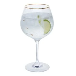 Glitz Gold Gin & Tonic Copa, Set Of 2 -Dartington Crystal st3305 13 p glitz gold copa liquid co lr