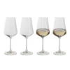 Cheers! Optic White Wine, Set Of 4 -Dartington Crystal st3599 2 o 4pk cheers optic white co 4pk