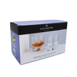 Dimple Double Old Fashioned Whisky Glass, Set Of 2 -Dartington Crystal tu10 5 p dimple double old fashioned box co