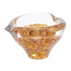 Mini Heart Bowl Gold -Dartington Crystal u09117 mini heart bowl gold co 2