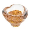 Mini Heart Bowl Gold -Dartington Crystal u09117 mini heart bowl gold co new