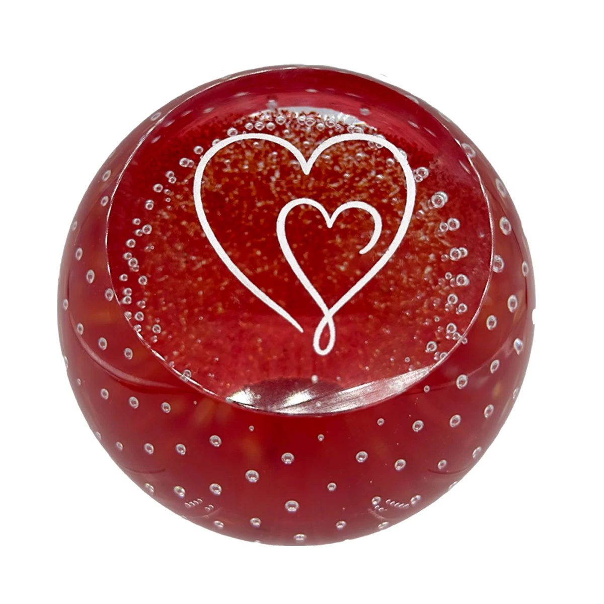 Love Two Hearts Paperweight 3 Love Two Hearts Paperweight