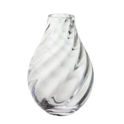 Ripple Lotus Vase -Dartington Crystal va2112 r lotus vase lr