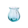 Artisan Round Teal Vase -Dartington Crystal va251 teal o